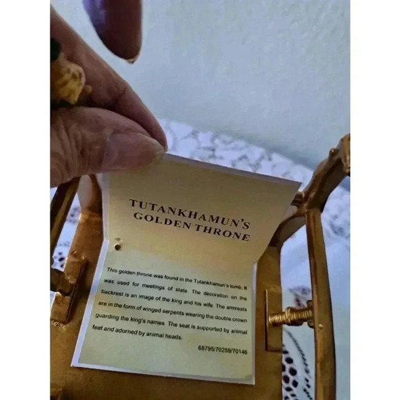 Egyptian Collection Myths & LEGENDS TUTANKHAMUN'S GOLDEN THRONE - Picture 9 of 10